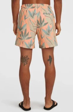 Homme O'Neill Shorts De Bain|Protection Anti-Uv-HommesShort de bain Print 16| Orange