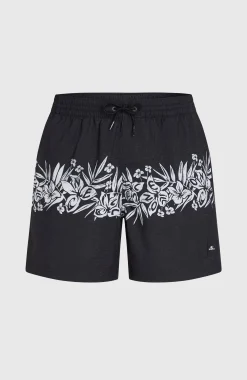 Homme O'Neill Shorts De Bain|Protection Anti-Uv-HommesShort de bain Uni Flower 16''| Noir Mix
