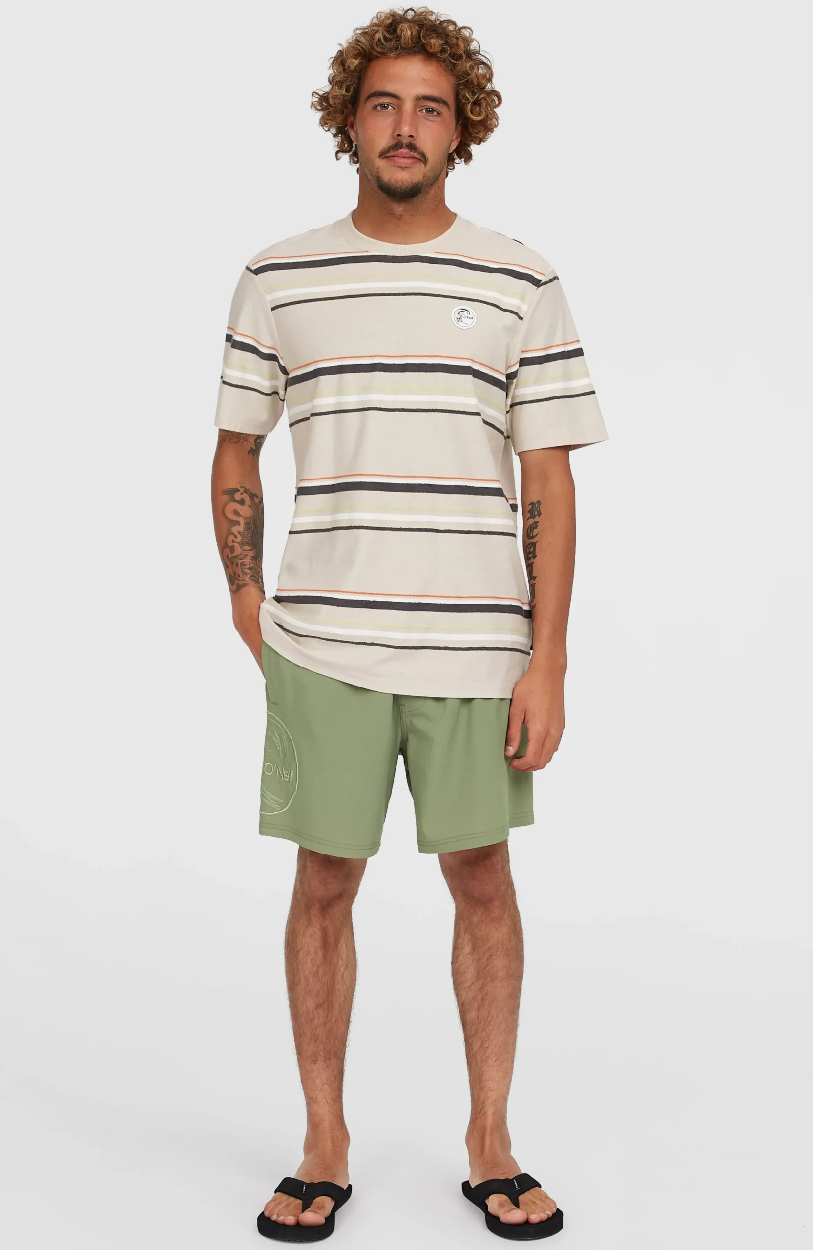 Homme O'Neill Shorts De Bain|Protection Anti-Uv-HommesShort de bain O'Riginals Cali Ocean 16''| Vert