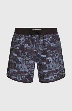 Homme O'Neill Shorts De Bain|Protection Anti-Uv-HommesShort de bain O'Riginals Scallop 16| Noir Mix