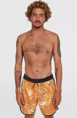 Homme O'Neill Shorts De Bain|Protection Anti-Uv-HommesShort de bain O'Riginals Scallop 16| Orange
