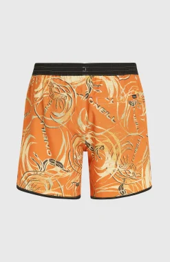 Homme O'Neill Shorts De Bain|Protection Anti-Uv-HommesShort de bain O'Riginals Scallop 16| Orange