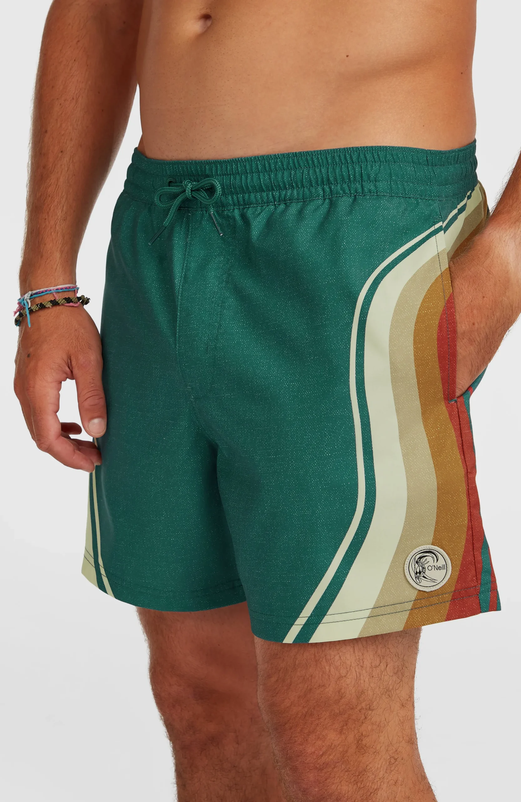 Homme O'Neill Shorts De Bain|Protection Anti-Uv-HommesShort de bain O'Riginals Longboard 15| Vert Mix