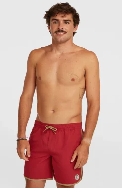 Homme O'Neill Shorts De Bain|Protection Anti-Uv-HommesShort de bain O'Riginals Scallop 16| Rouge