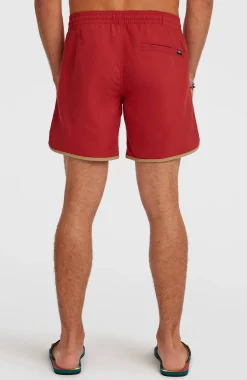 Homme O'Neill Shorts De Bain|Protection Anti-Uv-HommesShort de bain O'Riginals Scallop 16| Rouge