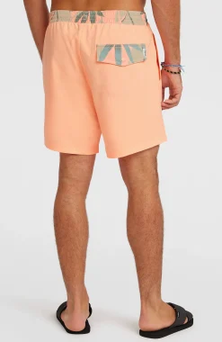 Homme O'Neill Shorts De Bain|Protection Anti-Uv-HommesShort de bain Pocket Print 16| Orange