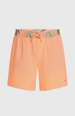 Homme O'Neill Shorts De Bain|Protection Anti-Uv-HommesShort de bain Pocket Print 16| Orange