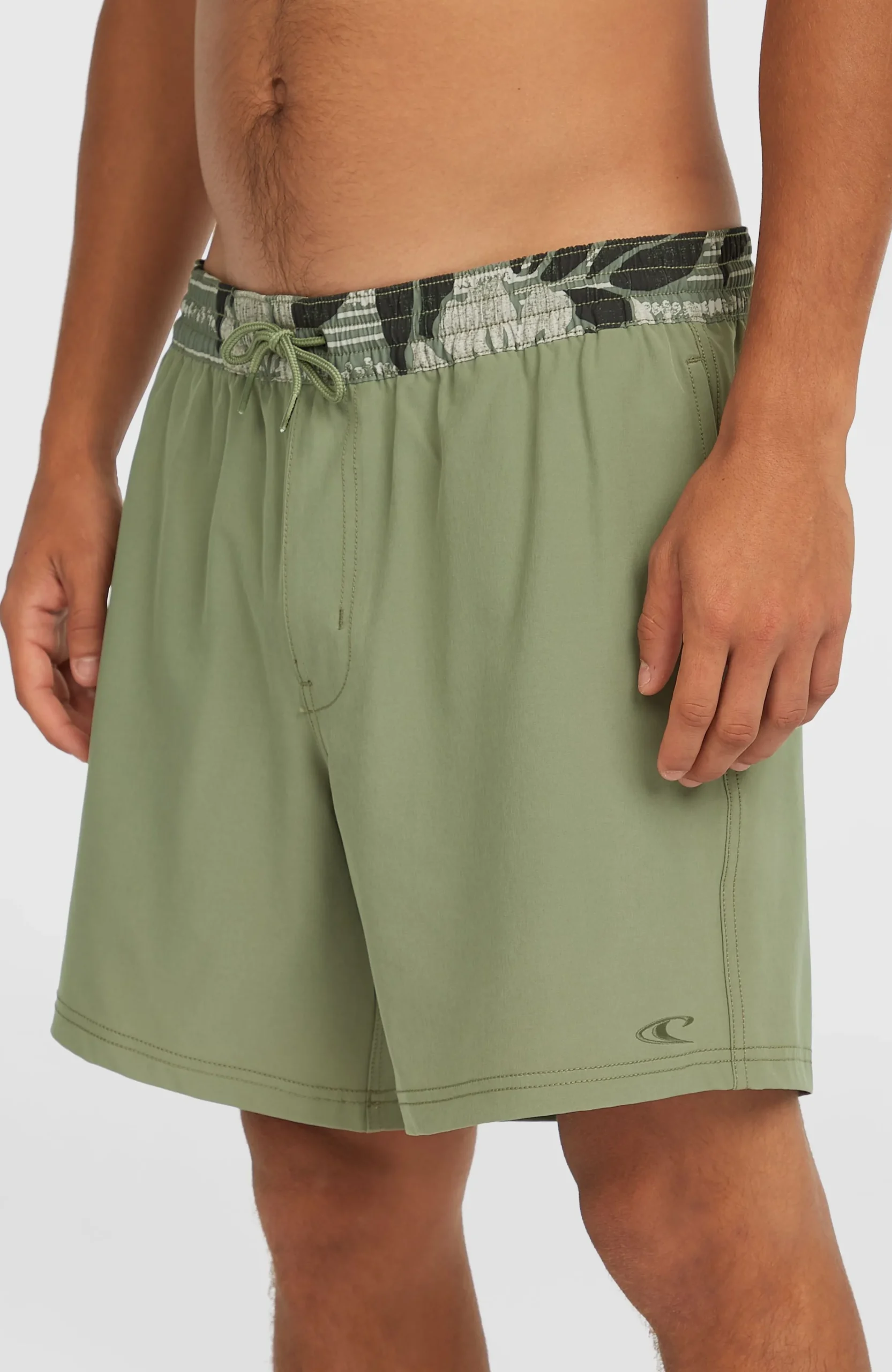 Homme O'Neill Shorts De Bain|Protection Anti-Uv-HommesShort de bain Pocket Print 16| Vert