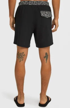 Homme O'Neill Shorts De Bain|Protection Anti-Uv-HommesShort de bain Pocket Print 16| Noire