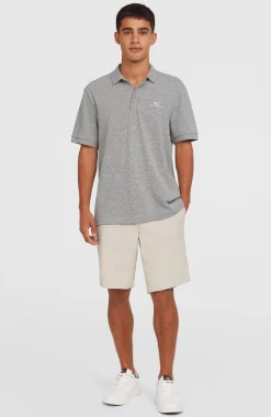 Homme O'Neill Polos|Protection Anti-Uv-HommesSlub Polo Small Logo| Gris