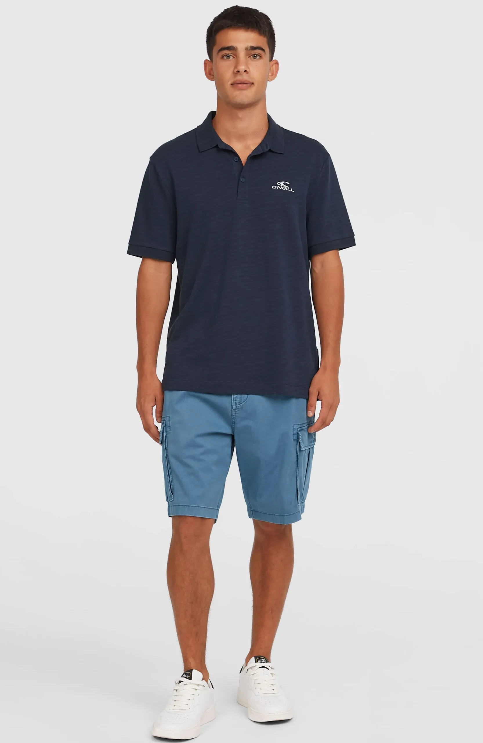 Homme O'Neill Polos|Protection Anti-Uv-HommesSlub Polo Small Logo| Bleu