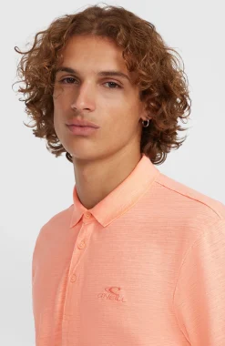 Homme O'Neill Polos|Protection Anti-Uv-HommesSlub Polo Small Logo| Rose