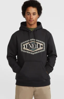 Homme O'Neill Sweats & Pulls|Protection Anti-Uv-HommesSweat à capuche Front Print| Noire