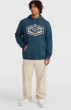 Homme O'Neill Sweats & Pulls|Protection Anti-Uv-HommesSweat à capuche Front Print| Bleu