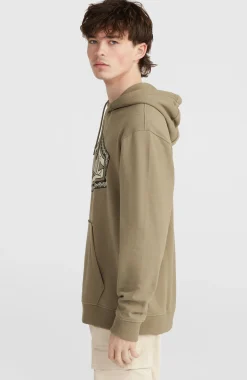 Homme O'Neill Sweats & Pulls|Protection Anti-Uv-HommesSweat à capuche Front Print| Brun