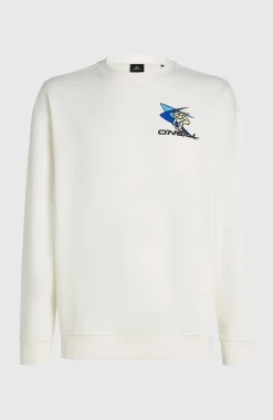 Homme O'Neill Sweats & Pulls|Protection Anti-Uv-HommesSweatshirt à col rond FWC'Play| Blanc