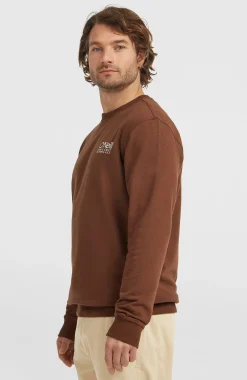 Homme O'Neill Sweats & Pulls|Protection Anti-Uv-HommesSweatshirt à col rond Original Cali Logo| Brun