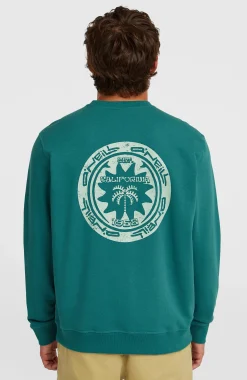 Homme O'Neill Sweats & Pulls|Protection Anti-Uv-HommesSweatshirt Must-Have Graphic Crew| Vert