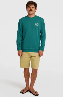 Homme O'Neill Sweats & Pulls|Protection Anti-Uv-HommesSweatshirt Must-Have Graphic Crew| Vert