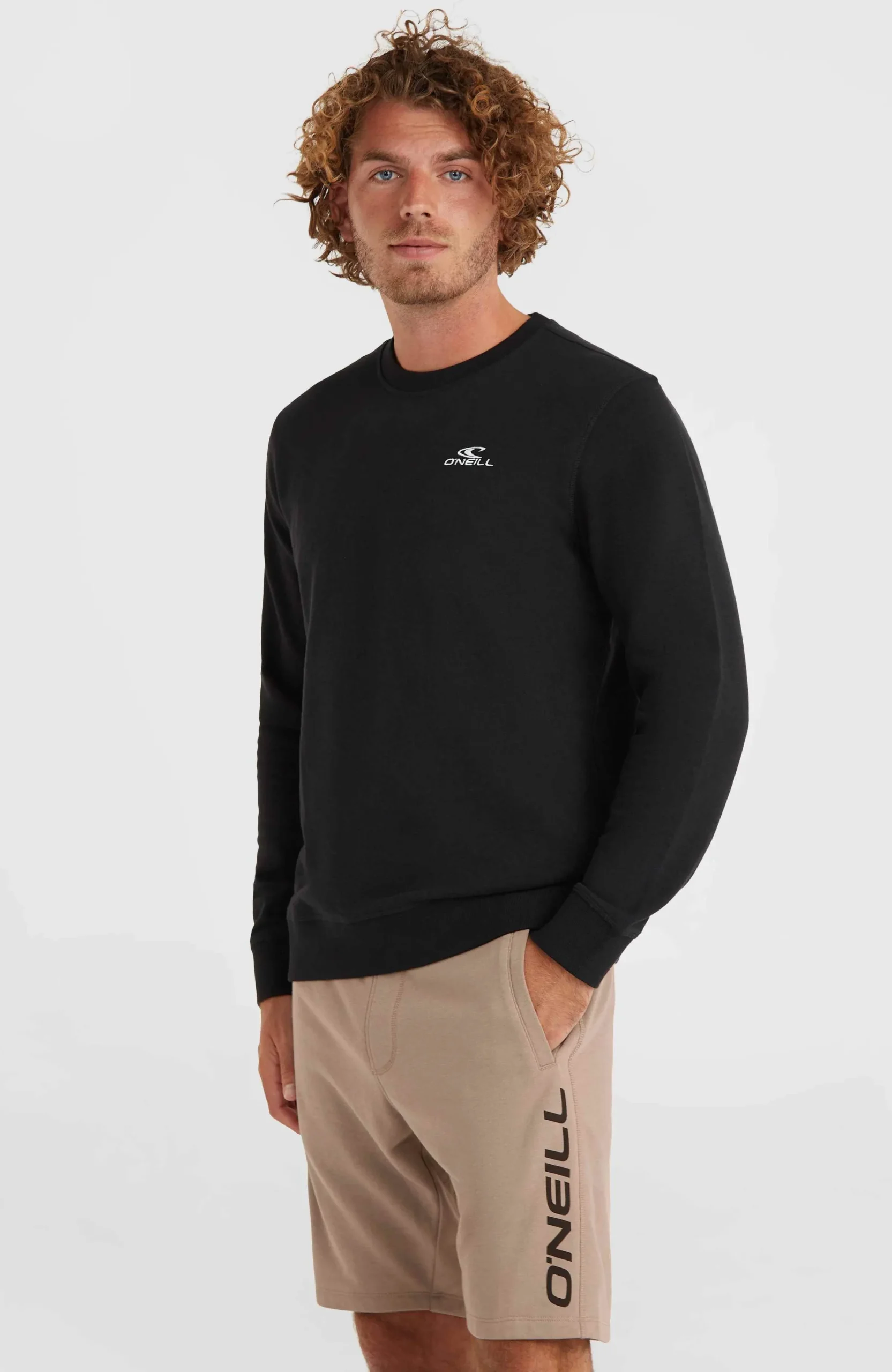 Homme O'Neill Sweats & Pulls|Protection Anti-Uv-HommesSweatshirt Small Logo Crew| Noire