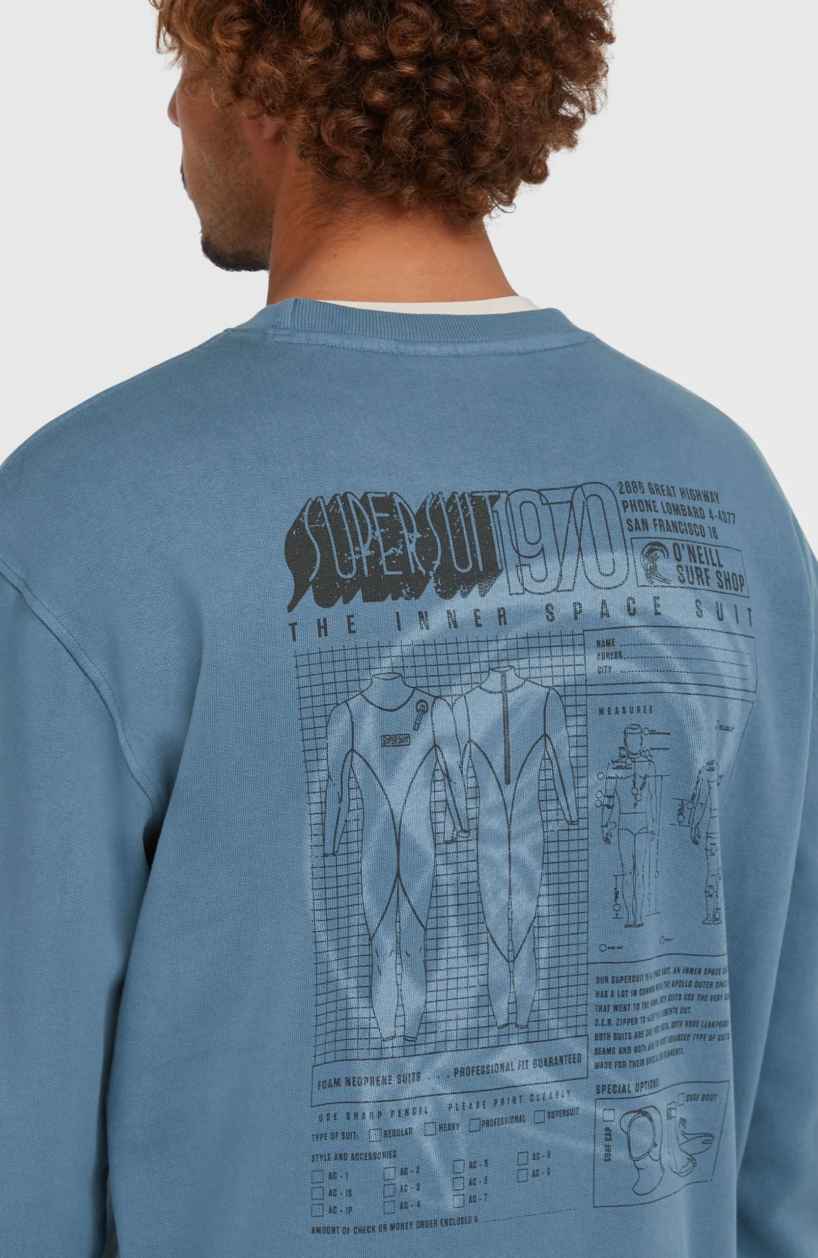 Homme O'Neill Sweats & Pulls|Protection Anti-Uv-HommesSweatshirt O'Riginals Crew| Bleu