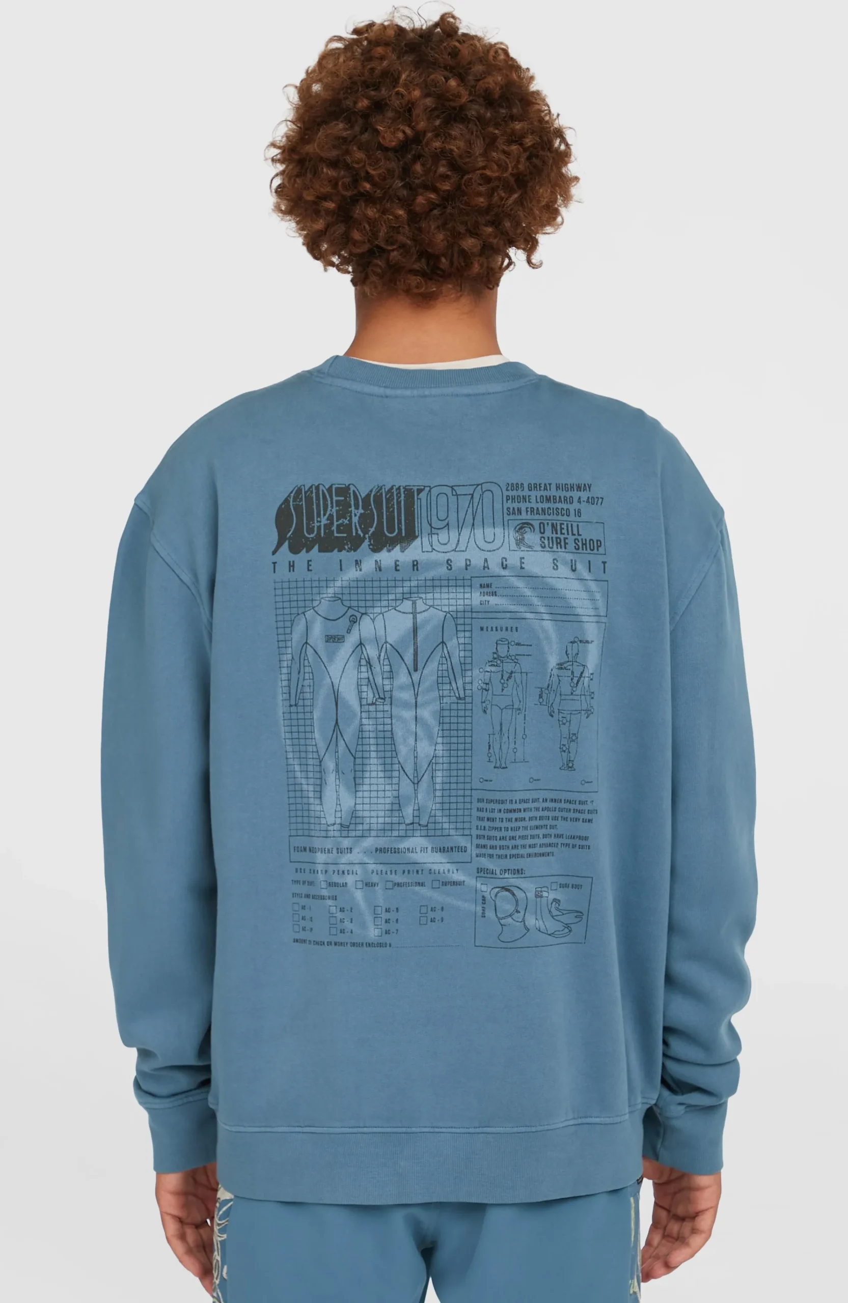 Homme O'Neill Sweats & Pulls|Protection Anti-Uv-HommesSweatshirt O'Riginals Crew| Bleu