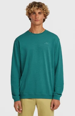 Homme O'Neill T-Shirts|Protection Anti-Uv-HommesT-shirt à manches longues Slub| Vert