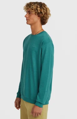 Homme O'Neill T-Shirts|Protection Anti-Uv-HommesT-shirt à manches longues Slub| Vert