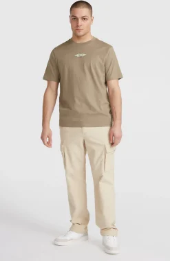 Homme O'Neill T-Shirts|Protection Anti-Uv-HommesT-shirt Back Print| Brun