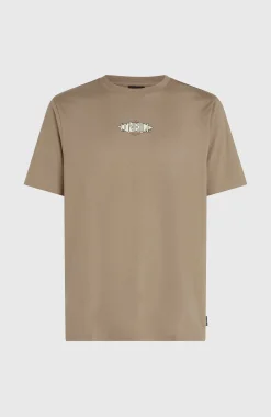 Homme O'Neill T-Shirts|Protection Anti-Uv-HommesT-shirt Back Print| Brun
