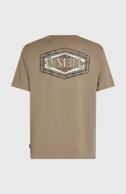 Homme O'Neill T-Shirts|Protection Anti-Uv-HommesT-shirt Back Print| Brun