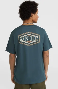 Homme O'Neill T-Shirts|Protection Anti-Uv-HommesT-shirt Back Print| Bleu