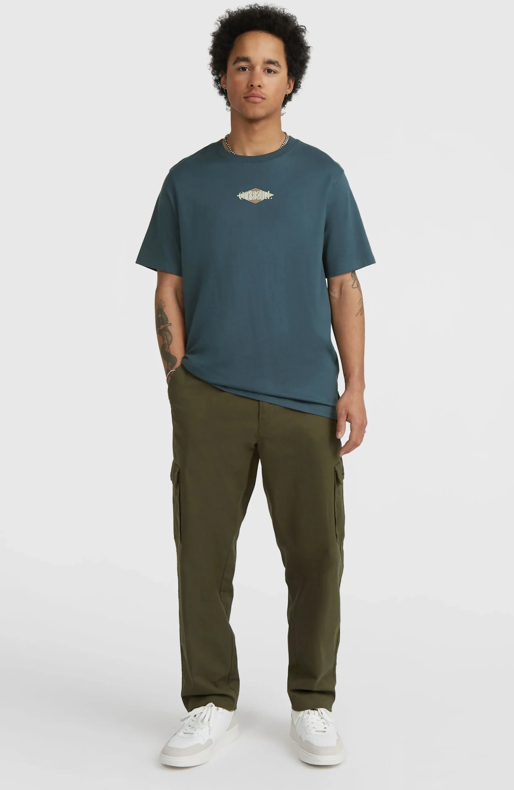 Homme O'Neill T-Shirts|Protection Anti-Uv-HommesT-shirt Back Print| Bleu