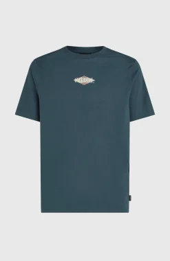Homme O'Neill T-Shirts|Protection Anti-Uv-HommesT-shirt Back Print| Bleu