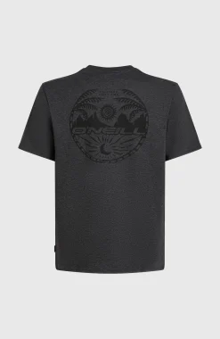 Homme O'Neill T-Shirts|Protection Anti-Uv-HommesT-shirt Back Print| Noire