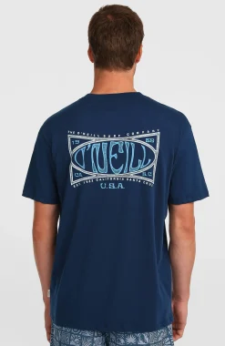 Homme O'Neill T-Shirts|Protection Anti-Uv-HommesT-shirt Box Logo| Bleu