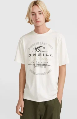Homme O'Neill T-Shirts|Protection Anti-Uv-HommesT-shirt Cali Wave| Blanc