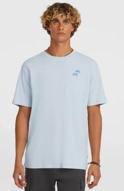 Homme O'Neill T-Shirts|Protection Anti-Uv-HommesT-shirt Chest Pocket| Bleu