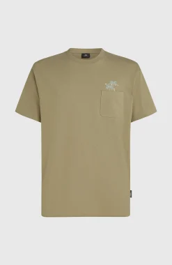 Homme O'Neill T-Shirts|Protection Anti-Uv-HommesT-shirt Chest Pocket| Vert