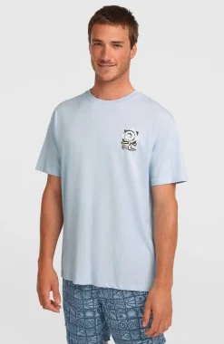 Homme O'Neill T-Shirts|Protection Anti-Uv-HommesT-shirt Chest Print| Bleu