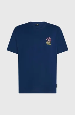 Homme O'Neill T-Shirts|Protection Anti-Uv-HommesT-shirt Chest Print| Bleu
