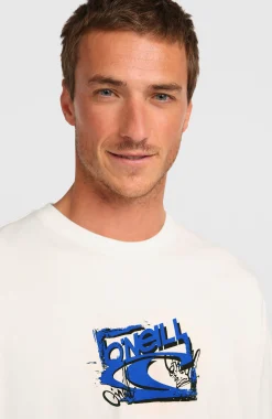 Homme O'Neill T-Shirts|Protection Anti-Uv-HommesT-shirt Essentials 90s Logo| Blanc