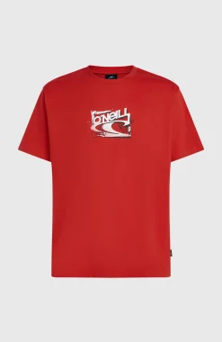 Homme O'Neill T-Shirts|Protection Anti-Uv-HommesT-shirt Essentials 90s Logo| Rouge