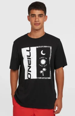 Homme O'Neill T-Shirts|Protection Anti-Uv-HommesT-shirt Front Print| Noire