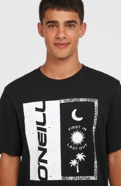 Homme O'Neill T-Shirts|Protection Anti-Uv-HommesT-shirt Front Print| Noire
