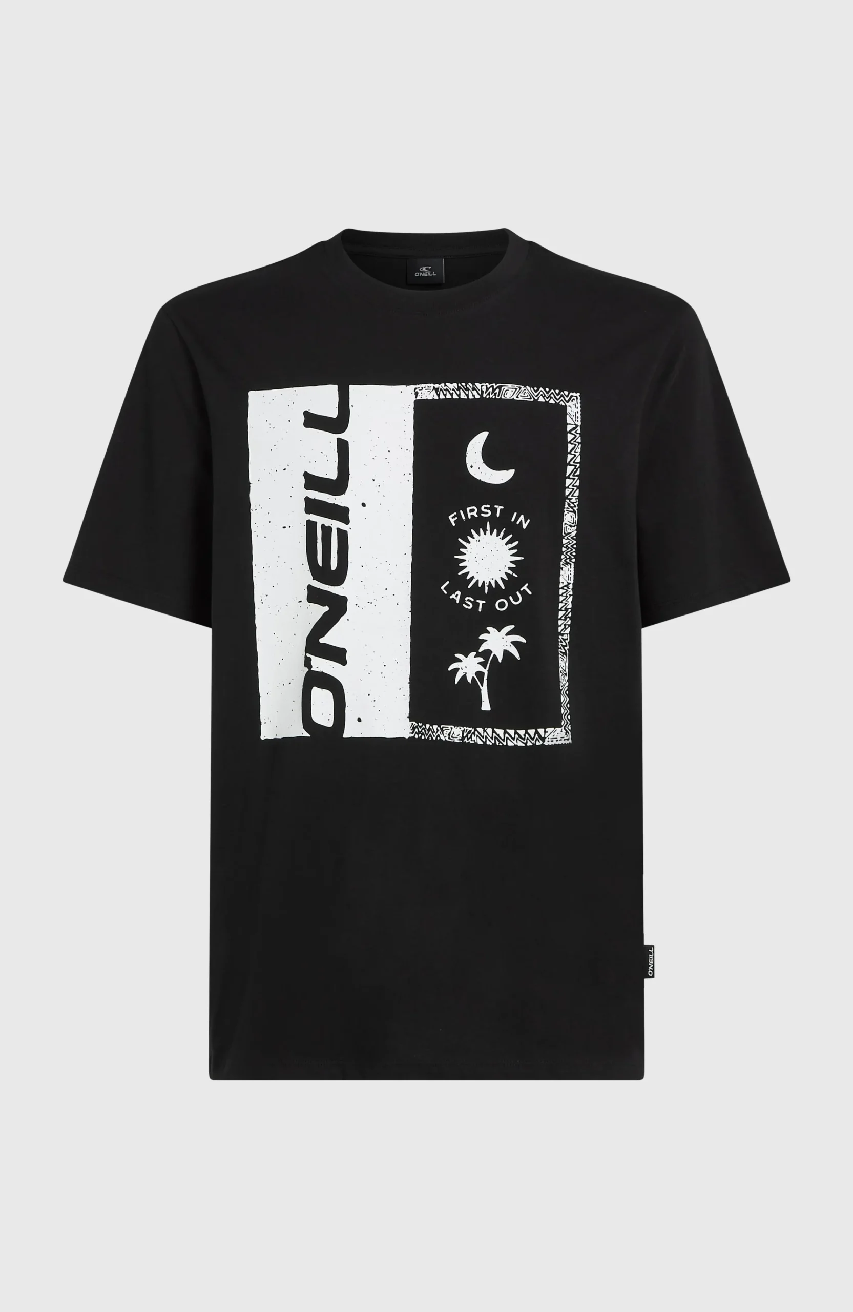 Homme O'Neill T-Shirts|Protection Anti-Uv-HommesT-shirt Front Print| Noire