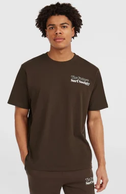 Homme O'Neill T-Shirts|Protection Anti-Uv-HommesT-shirt Future Surf Society| Brun