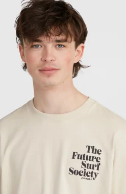 Homme O'Neill T-Shirts|Protection Anti-Uv-HommesT-shirt Future Surf Society| Beige