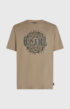 Homme O'Neill T-Shirts|Protection Anti-Uv-HommesT-shirt Ikat Graphic| Brun