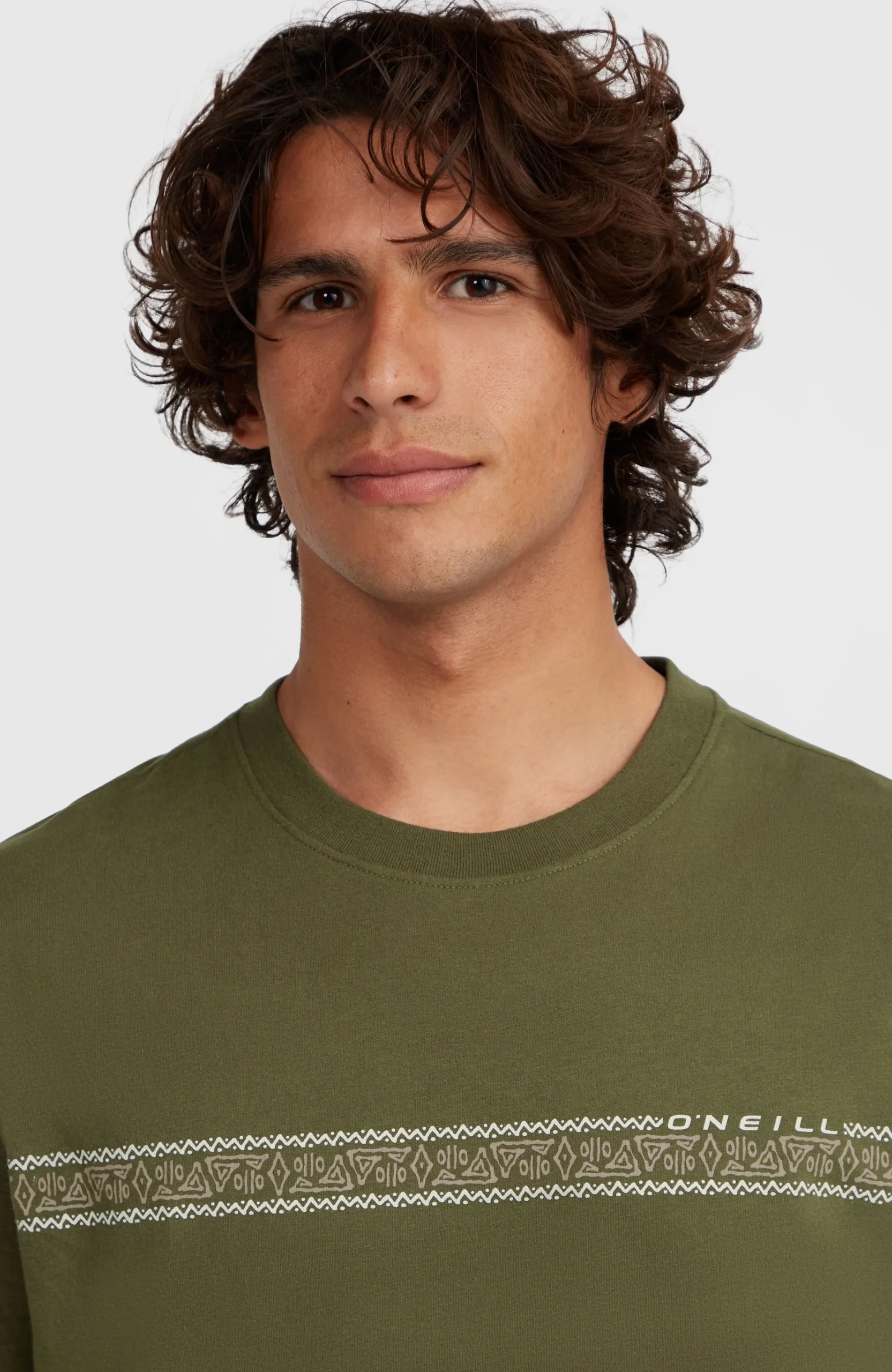 Homme O'Neill T-Shirts|Protection Anti-Uv-HommesT-shirt Ikat Stripe| Vert